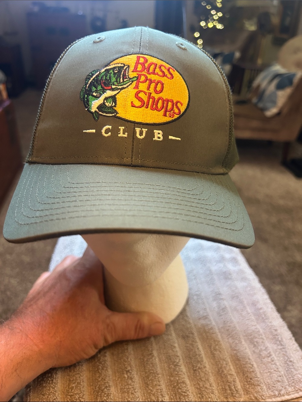 Hat with Bass Pro Shops logo